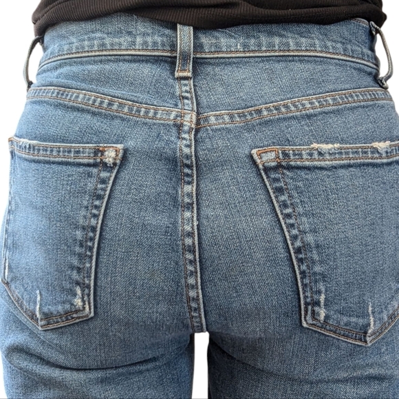 Reformation High Rise Skinny Jeans Blue Denim Size 28 Made in USA Sustainable - Picture 3 of 11